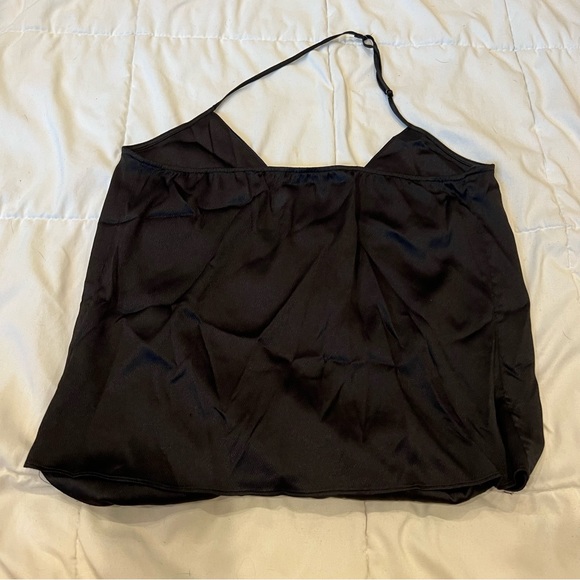 Parker Black Kae Halter Faux Wrap Cami Tank - Picture 3 of 6